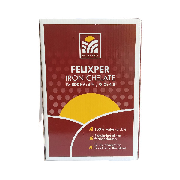 Iron chelate fertiliser